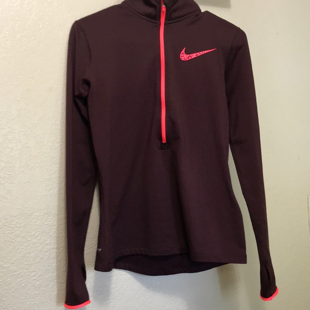 Burgundy Nike Gym Jacket